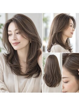 エン バイ ユアーズヘア 銀座店(eN° by youres hair)の写真/ファッションカラーと変わらない質感でお洒落も楽しめる◎大人女性の理想の仕上がりに。