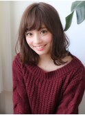 【田村】可愛いショートパーマ黒髮エアリーミディ春ボブ20代30代
