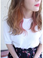 アグランテトラ 野田阪神店(a Gland tetra)&nbsp;ハイライトカラー×インナーカラー　大人可愛い無造作ウェーブ