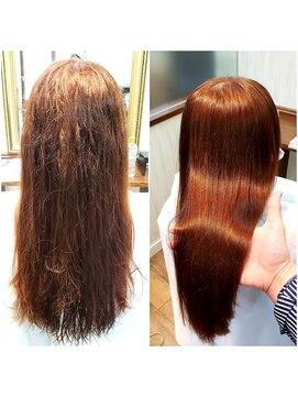 アエル(AER) 矯正カラープレミアムコース 【小田原・縮毛矯正・髪質改善】