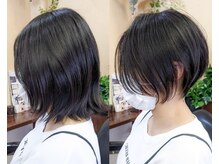 ヘアーワークス ラップデザイン(HAIR WORKS Lap design)の雰囲気（女性らしい丸みや透け感を意識してデザインしています。）