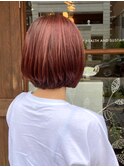 ◎チェリーピンクの白髪染め