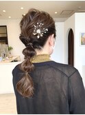 結婚式ヘアアレンジ♪