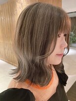 トップヘアー ミカワアンジョウ 安城(TOPHAIR MIKAWA ANJO)&nbsp;ハイライトボブ/グレーベージュ/ニュアンスカラー