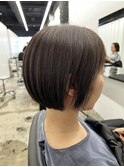 ★デザインカラー/レイヤーカット/ウェットヘアオリーブベージュ