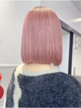 アフターニュース 新潟(afternews) ダブルカラーピンクベージュケアブリーチカラーハイトーンカラー