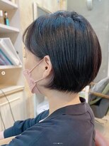 アトリエ エス atelier es HAIRDESIGN&nbsp;白髪染め/白髪ぼかし/黒髪ボブ/ショートボブ/ショートヘア/小顔