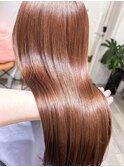 ナチュラルカール美髪サイドバングメルティリッチ艶ブラウン新宿