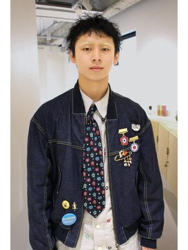 ニール 名古屋 伏見 丸の内(NEELU) スパイキーショートピンパーマメンズカット