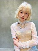 【ROJITHA原宿表参道】ボブ×ホワイトブロンド