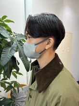 ホーム メンズサロン 下北沢(HOME men's salon)&nbsp;センターパート/ニュアンスパーマ/メンズカット
