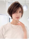 グランマッシュ/細めハイライト/ショート/白髪ぼかし/前髪☆44
