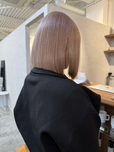 ソア(soa.)&nbsp;pink beige × line bob