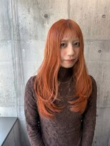 ヘアーサロン 6(hair salon)&nbsp;ブリーチONオレンジベージュ
