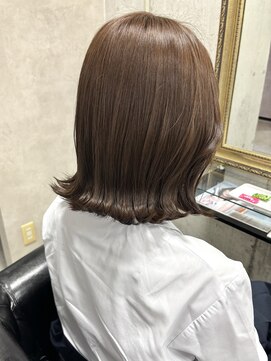 ルノン(LUNON) 暗めカラーグランマッシュデザインカラーフェイスフレーミング