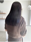 切りっぱなしロングスタイル