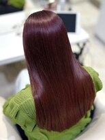 ケンジ 平塚 アネッタ(KENJE annetta)&nbsp;【ワンカラー】艶髪カシスレッドブラウン