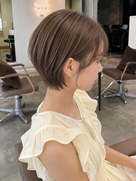 ノア 三宮店(NOA) 【NOA】ハンサムショート×丸みショートボブ｜透明感ブラウン