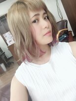 ヘアーサロン ハイプ(HYPE) ベージュカラー＋インナーカラー