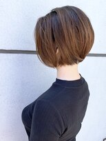 モリオ フロム ロンドン 成増店&nbsp;大人丸みボブ刈り上げ 小顔30代40代_アッシュブラウン◯◯◯◯