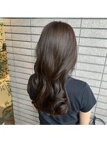 オーク あざみ野(OAK)&nbsp;ロング 透け感 オリーブカラー【OAKあざみ野】