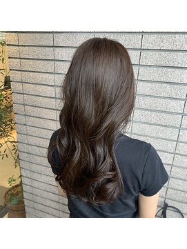 オーク あざみ野(OAK) ロング 透け感 オリーブカラー【OAKあざみ野】