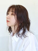 アンフェインド02(UNFEIGNED 02)&nbsp;クラゲヘアー/小顔に見せるヘア/ココアベージュ/伏見/栄