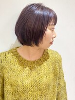 フォーク FOLK&nbsp;【FOLK】暗くても透ける透明感ラベンダー☆似合わせ丸みボブ♪