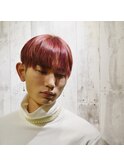 メンズヘアフェザーパーマサーフカール刈り上げセンターパート