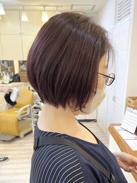 モリオ フロム ロンドン 成増店 【morio成増/米村】丸み前下がりボブ