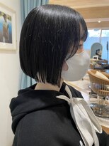 ロンドルーチェ 心斎橋(Lond luce)&nbsp;ダークアッシュ/ミディアムレイヤーカット［髪質改善/縮毛矯正］