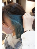 ライフ アトリエ Life atelier&nbsp;インナーカラー☆ターコイズブルー