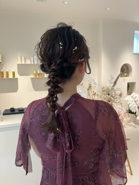 メイン(『　　』main) 結婚式お呼ばれ　編みおろし