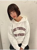 【竹之内蔵人】かわいい内巻きボブ大人似合わせ丸みショートボブ