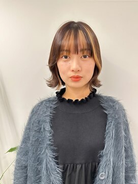 エアー 横浜(AIR) 【寺本】イヤリングカラー外ハネボブ！