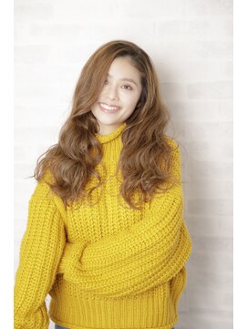 アフロディーテ 銀座(APHRODITE GINZA) 黒髪/グレーベージュ/レイヤーロング/前髪パーマ/銀座