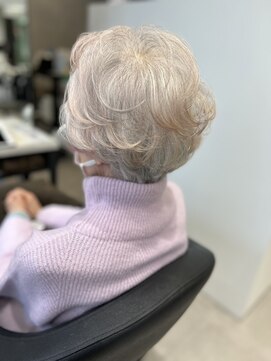 モードケイズブラン(MODE K's Blanc) パーマ×ショート×カット【六甲道/白髪ぼかし】