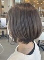 グランデュール 東静岡池田店(GRANDEUR) ショートと相性の良い明るめ白髪ぼかしグレイカラー(東静岡)