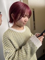 ラミエ バイ メルト 吉祥寺(lamie by melt)&nbsp;*滝田*小顔似合わせショートボブケアブリーチカシスピンク