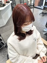 ココット 京橋店(cocotte)&nbsp;艶髪ピンクブラウンカラー　上田紗也