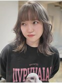 ホワイトグレージュ×ワイドバング/ハイトーン/学割U24