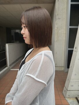 ヘアーデザイン アルエ(HAIR×design ARUE) 【ブリーチなしダブルカラー】【オリーブベージュ】