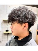 ツイスパ　刈り上げマッシュ　ツイスト