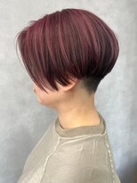 ジエクトカナウ 梅田&nbsp;【顔周り似合わせカット】ショートボブ/チェリーレッド