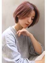 ロゼ 六甲道(ROSE)&nbsp;【ROSE】大人ショート＿ショートボブ＿ピンクカラー