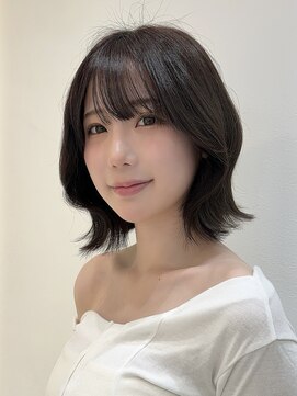 シー バイ ロンド 新宿(Sea by Lond) チェリーブラウン×くびれヘア[夏/ボブ/グレージュ]