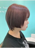 レイヤーぱっつんショート