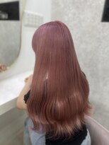 ラビス(Lovis) くびれヘア/アプリコットオレンジ/ハイライトカラー/夏/縮毛矯正