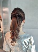 【ポニーテール】結婚式/浴衣/着付/銀座/ヘアセット/アレンジ