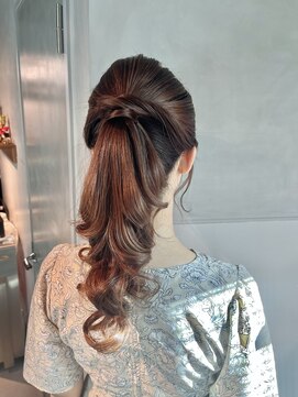 シャルムバイケンジ(Charm.by KENJE) 【ポニーテール】結婚式/浴衣/着付/銀座/ヘアセット/アレンジ